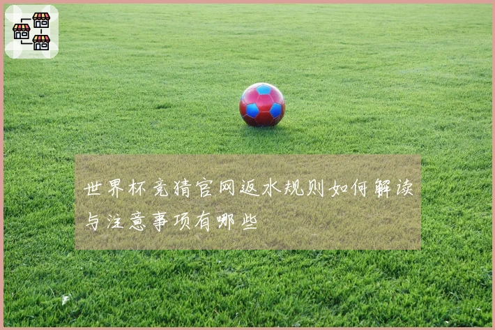 世界杯竞猜官网返水规则如何解读与注意事项有哪些