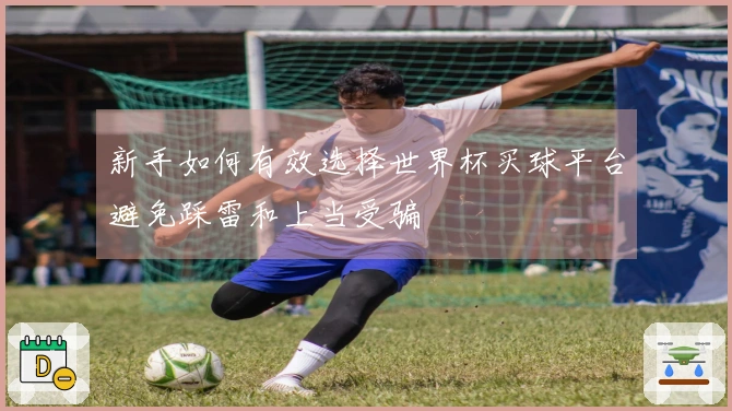 新手如何有效选择世界杯买球平台避免踩雷和上当受骗