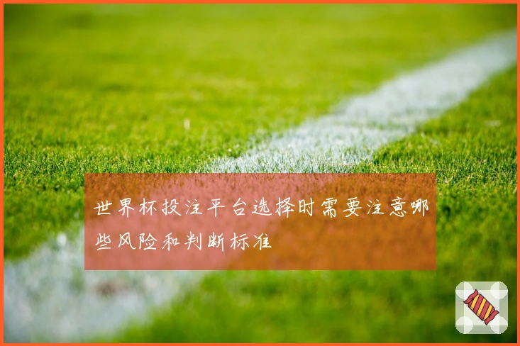 世界杯投注平台选择时需要注意哪些风险和判断标准